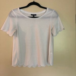 Top Shop Scalloped Tee